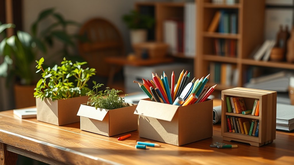Creatieve en duurzame oplossingen met oude dozen voor thuis